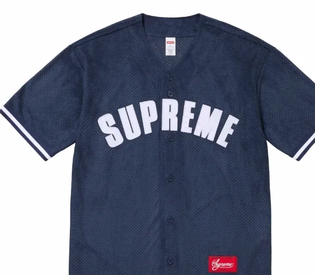 ULTRASUDE short sleeved mesh baseball 24SS BASEBALL MESH JERSEY suede 0611